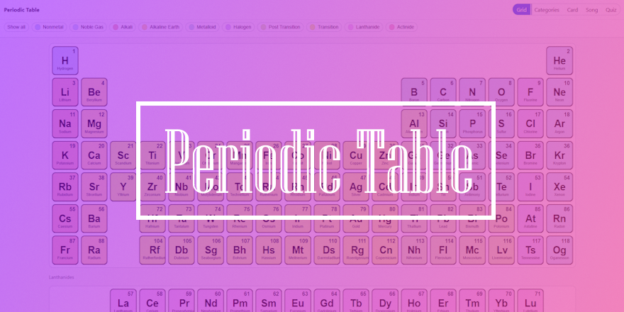 Periodic Table Project